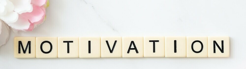 Individual letters making up the word Motivation
